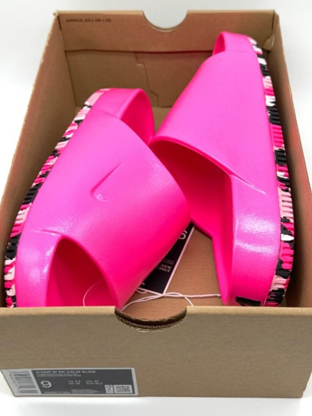Nike Calm Slides X A’One A’Ja Wilson Hyper Pink 🌸 - Picture 6 of 12